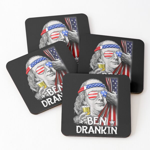 Item preview, Ben Drankin Benjamin Franklin 4th Of July Funny Drinking designed and sold by slavinskizeno.