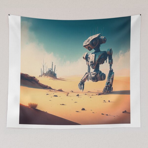 Item preview, The Lonely Robot Print designed and sold by SkipTon121.