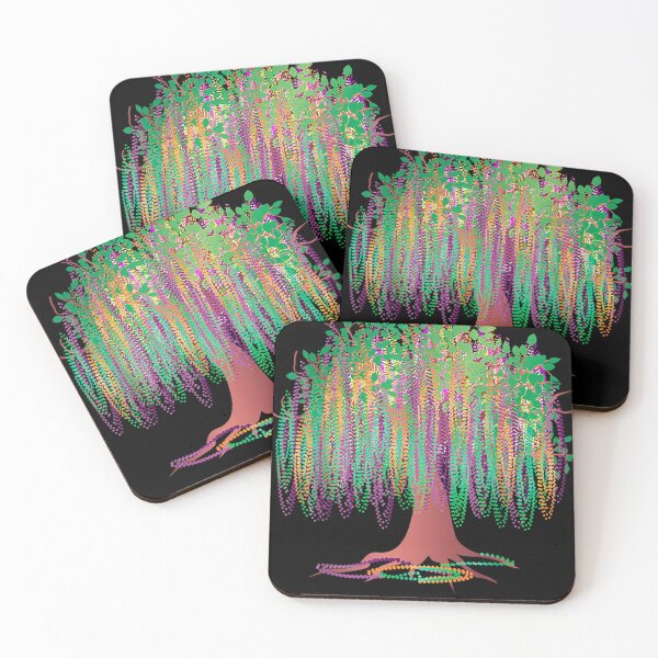 Item preview, Mardi Gras Tree Beads New Orleans 2023 Watercolor Festival designed and sold by David Munyinyi.