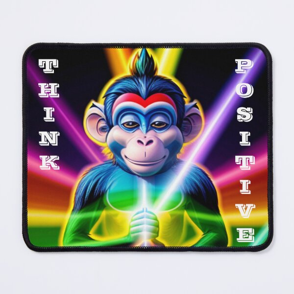 Item preview, Monkey Yoga Think Positive designed and sold by Jorge Javier Di Franco.