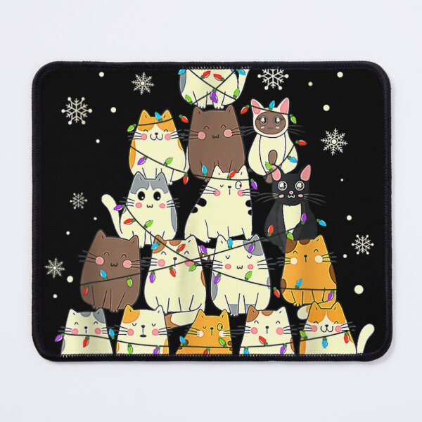 Item preview, Meowy And Bright Christmas Tree Lights Funny Meowy Catmas designed and sold by David Munyinyi.
