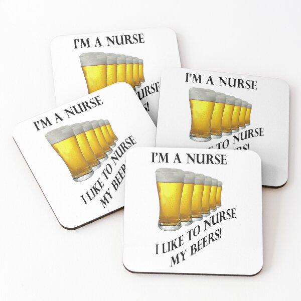 Item preview, I_amp_amp_amp_39_m a Nurse I lIke To Nurse My Beer Funny Image  designed and sold by KieraFerrari.