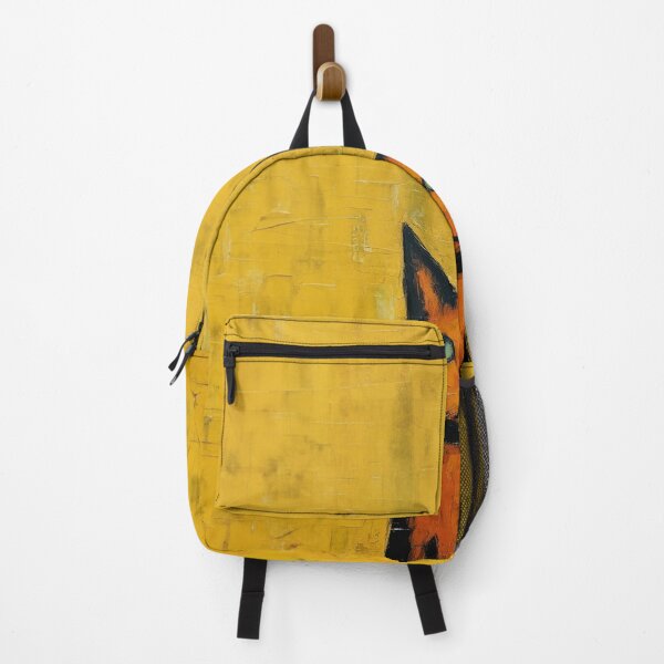 Item preview, Orange Cat on Yellow Background designed and sold by YoPedro.