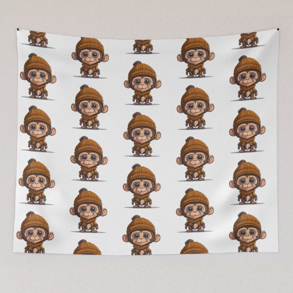 Item preview, sad monkey without shoes designed and sold by BaliamShop.