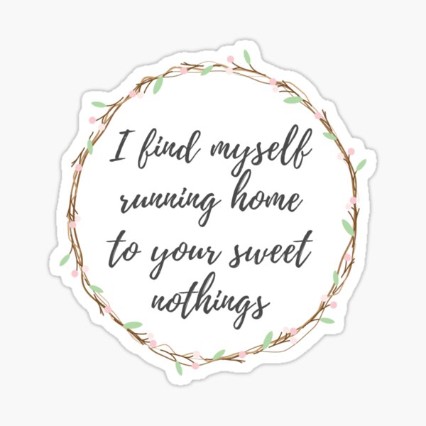 Taylor Swift Inspired Clear Sweet Nothings Sticker – Rove Jewelry  Accessories and Gifts