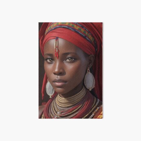 African Maasai female 1 Art Board Print for Sale by Rothnaric