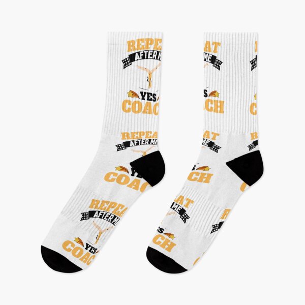Item preview, Repeat After Me Yes Coach Gymnastics - Yellow White - Funny Sports designed and sold by GymWearDepot.