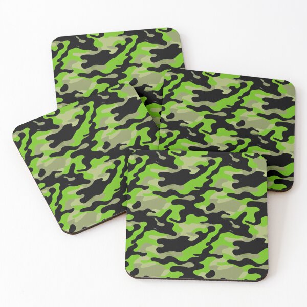 Item preview, Abstract Green and Black Camouflage Pattern designed and sold by calibrit.