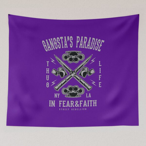 Item preview, Gangsta's Paradise In Fear & Faith - Thug Life designed and sold by flipper42.