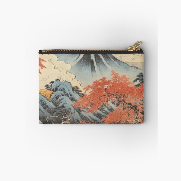 Item preview,  Okiyo-e Vintage Retro Japanese Forest Mountain Storm Wood Block Art designed and sold by BrandonArtWorld.
