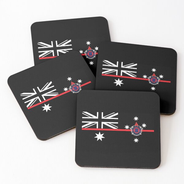 Item preview,  Fire Rescue Victoria Australian Thin Red Line Flag -Black & White designed and sold by RENAGADE4LYF.