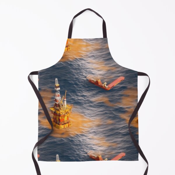 Item preview, Offshore Drilling Platform Oil Rig  designed and sold by ArtfulImprints.