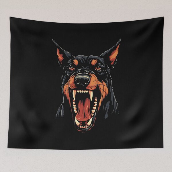 Item preview, Doberman Vintage Angry Graphic designed and sold by trajeado14.