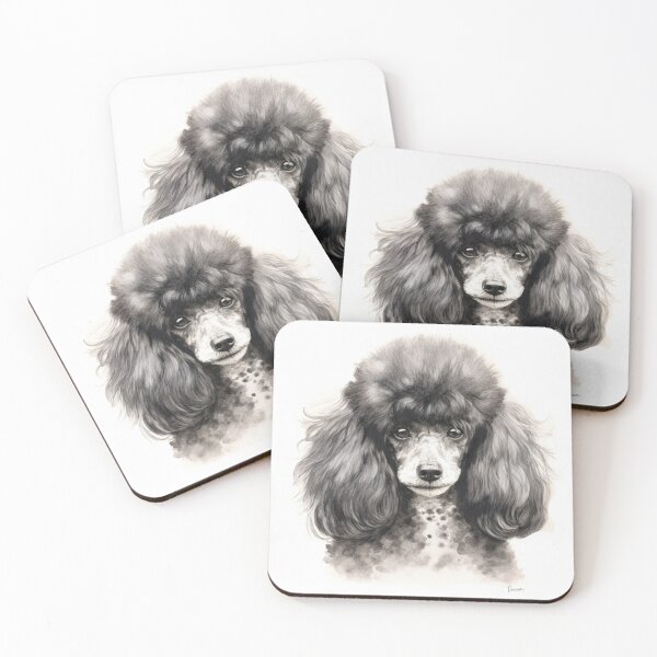 Item preview, Poodle drawn with Charcoal designed and sold by ethanhuang91.