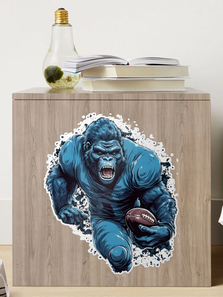 Gorilla Football  Active & Dynamic Art Sticker for Sale by