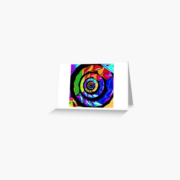 Circular Colours Greeting Card