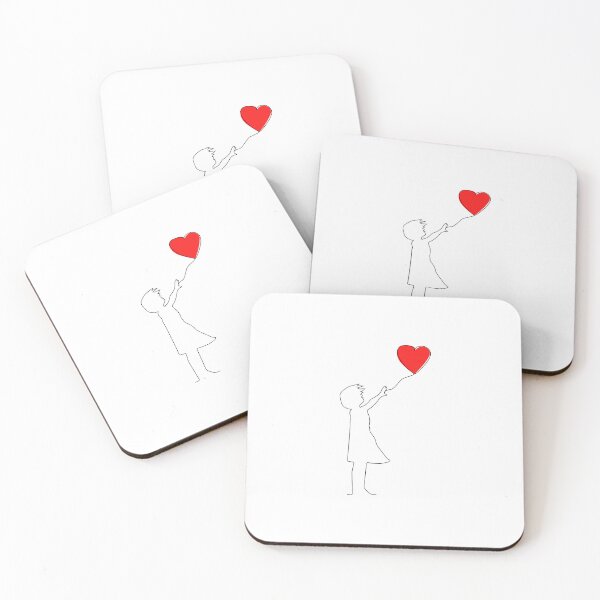 Item preview, The Little Girl With Bansky Balloon line art designed and sold by DigiHouse.