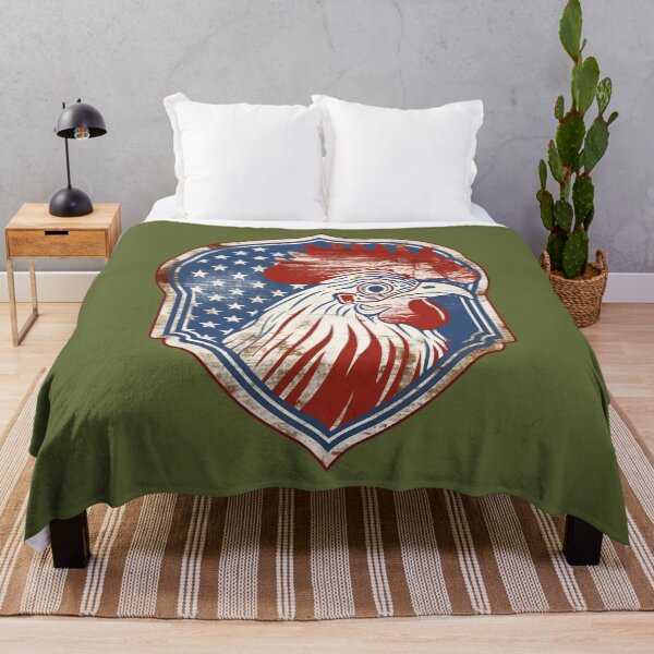 Item preview, Gallic rooster head on a vintage American coat of arms designed and sold by Clearmind-Arts.