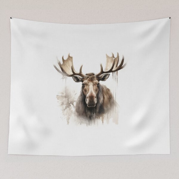 Item preview, Moose in the Savannah Portrait designed and sold by ethanhuang91.