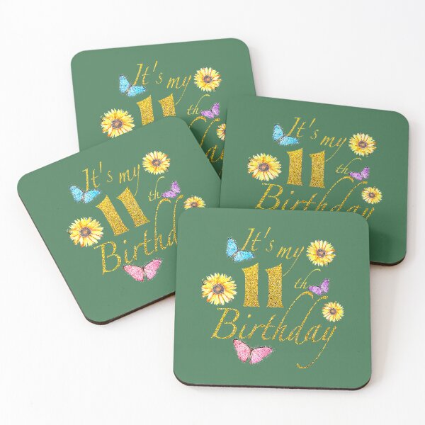 Item preview, Sunflower Butterfly Happy Its My 11th Birthday 	 	 	 designed and sold by bbcncejauf75.