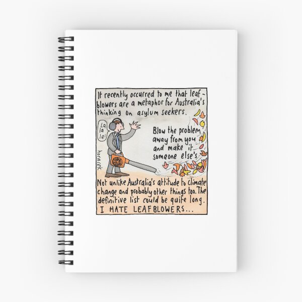 Item preview, Leafblowers Refugees designed and sold by judyhoracek.