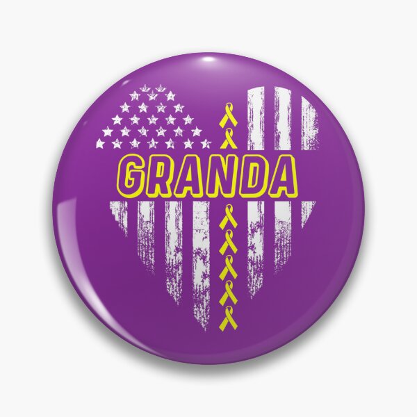 Item preview, Granda American Flag Heart Sarcoma Bone Cancer Awareness 	 	 designed and sold by cbaaupzc34.