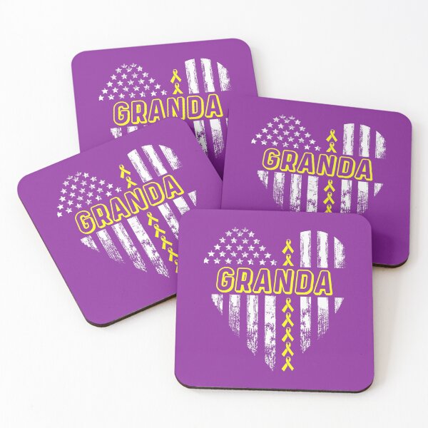 Item preview, Granda American Flag Heart Sarcoma Bone Cancer Awareness 	 	 designed and sold by cbaaupzc34.