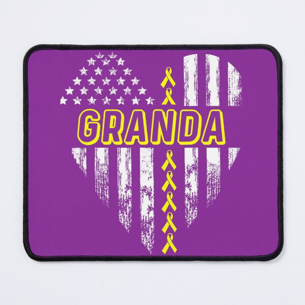 Item preview, Granda American Flag Heart Sarcoma Bone Cancer Awareness 	 	 designed and sold by cbaaupzc34.