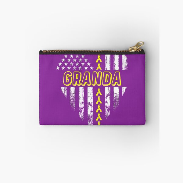 Item preview, Granda American Flag Heart Sarcoma Bone Cancer Awareness 	 	 designed and sold by cbaaupzc34.