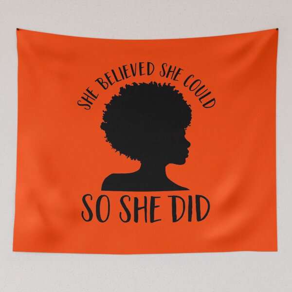 Item preview, Black Pride Design for Women- Melanin Queen- She Believed She Could So She Did- Black History Month- Black Girl Magic- Afro designed and sold by tagtrinidad.