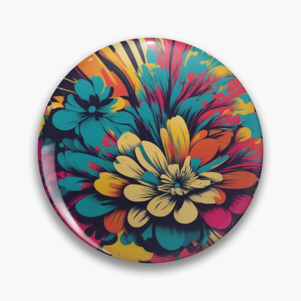 Aperçu de l'œuvre Fleurs Pop Art créée et vendue par SkipTon121.