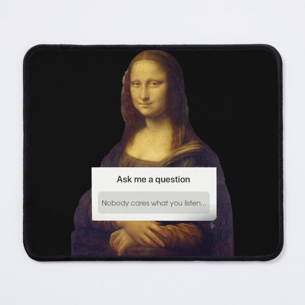 Item preview, Mona Lisa Instagram (Black) designed and sold by Zheap14.