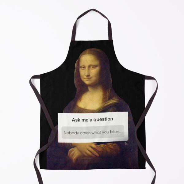 Item preview, Mona Lisa Instagram (Black) designed and sold by Zheap14.