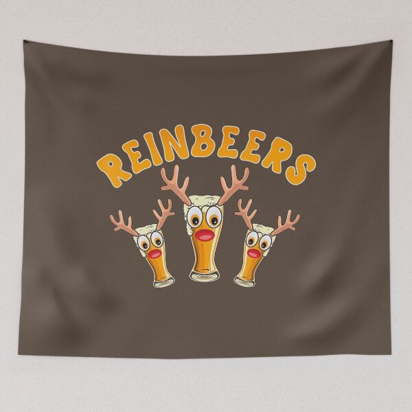 Item preview, Reinbeers, Funny Reindeer Beer Christmas Drinking Xmas 	 	 designed and sold by dedgnibhje44.