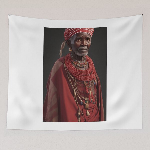 Item preview, Elder African Maasai male 4 designed and sold by Rothnaric.