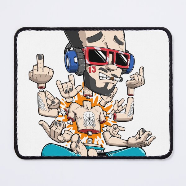 Item preview, meditate Street Art Sticker designed and sold by NM-Studio.