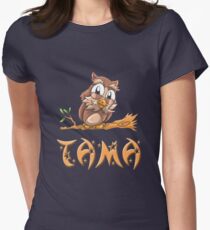 Tama Owl Women's Fitted T-Shirt