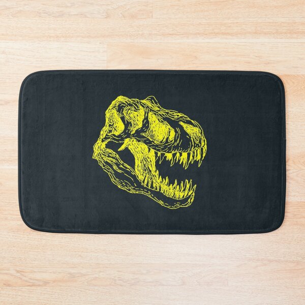 Item preview, T-rex skull in yellow lines     designed and sold by VerdieShanahan.