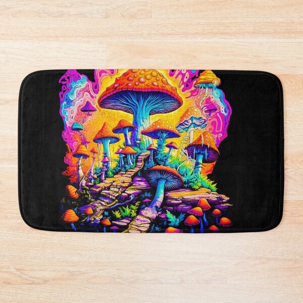 Item preview, Trippy Psychedelic Mushroom Forest designed and sold by OutOfTheBoxArt1.