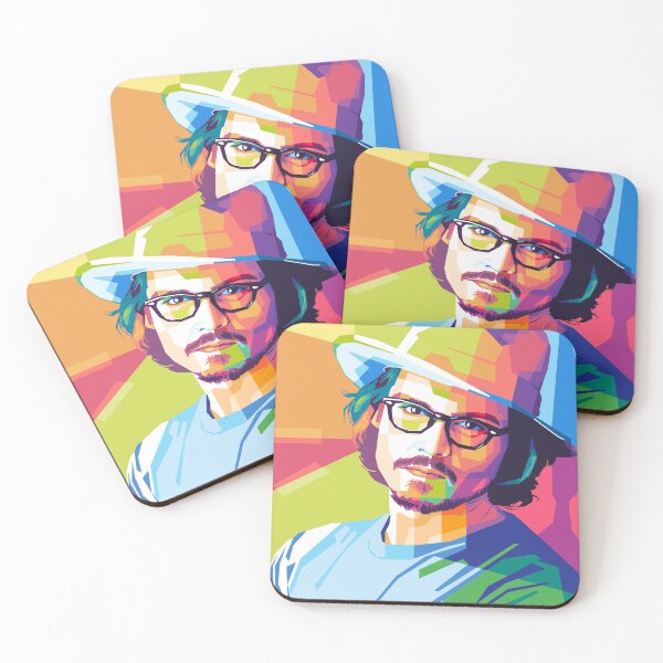 Item preview, Johnny Depp popart portrait designed and sold by SanggiDesign.