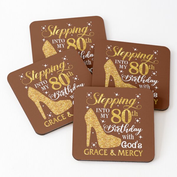Item preview, Stepping into my 80th birthday with God's grace & Mercy Tee 	 	 designed and sold by uvodvxgky77.