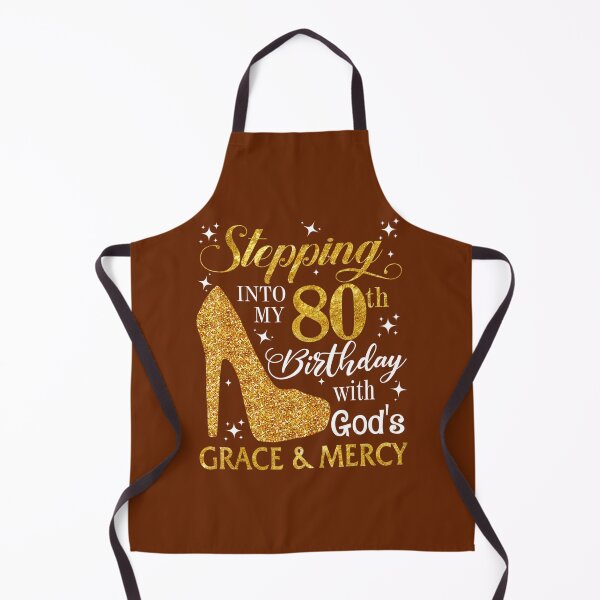 Item preview, Stepping into my 80th birthday with God's grace & Mercy Tee designed and sold by uvodvxgky77.