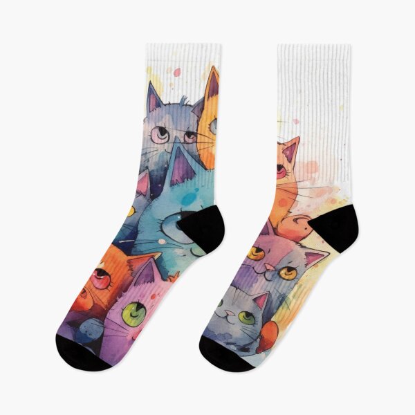 Item preview, Catnip Madness - dreamy colorful pastel cats designed and sold by liana campbell.