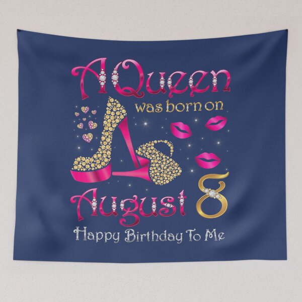 Item preview, A Queen Was Born On August 8 Happy Birthday To Me 	 	 designed and sold by dqvaouhbby5.