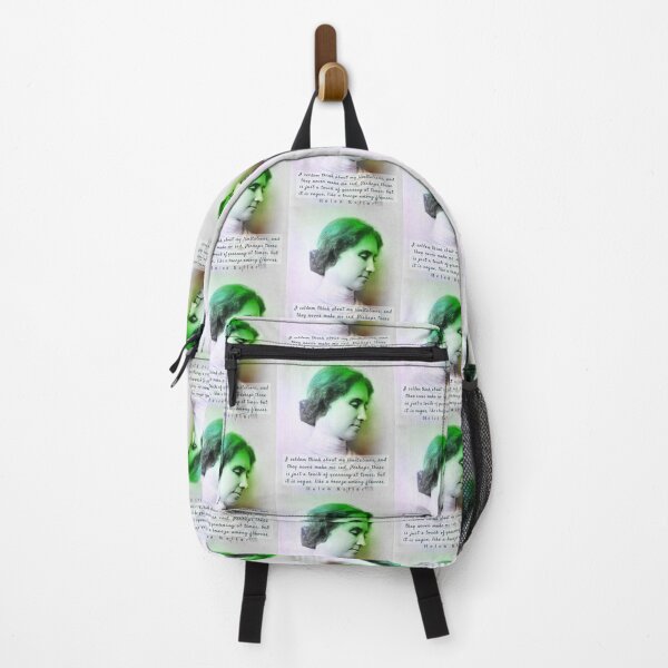 Item preview, Helen Keller portrait and  quote: I seldom think about my limitations... designed and sold by artbleed.