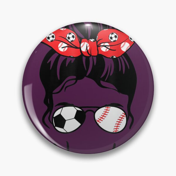 Item preview, Classy Nanny Life Soccer Messy Bun Baseball Mother's Day designed and sold by ovtlqlub84.
