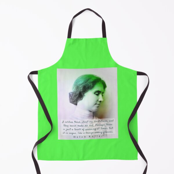 Item preview, Helen Keller portrait and quote: I seldom think about my limitations... designed and sold by artbleed.