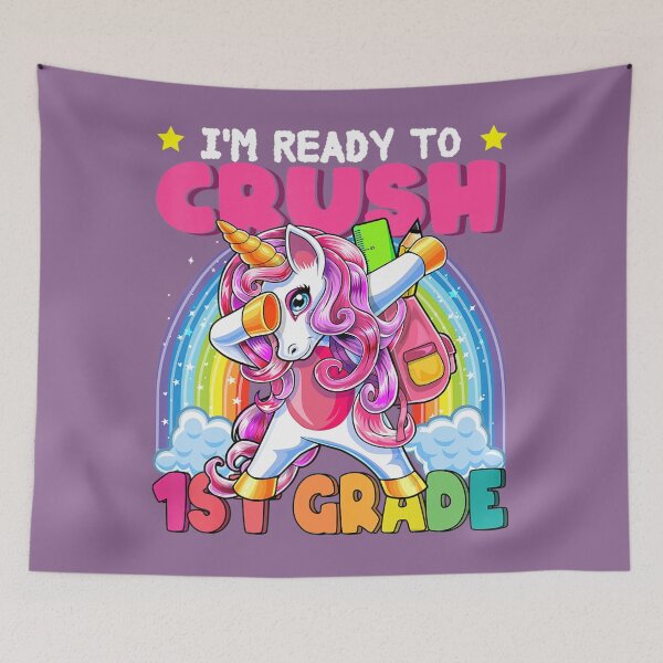 Item preview, Crush 1st Grade Dabbing Unicorn Back to School 	 	 	 	 designed and sold by yikpocytr81.