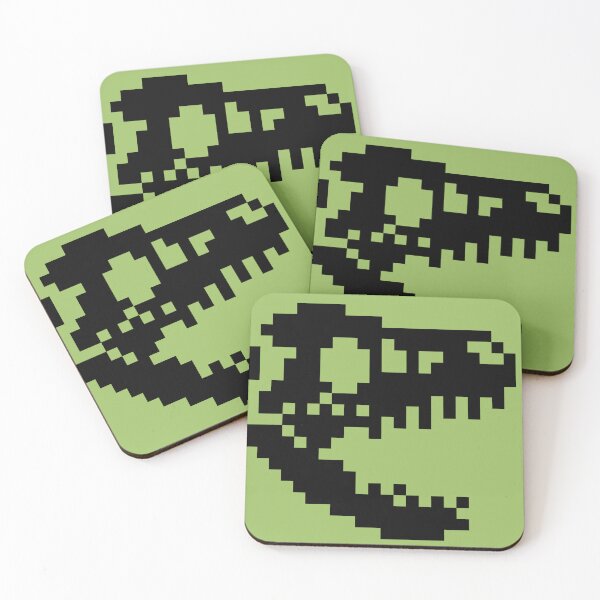 Item preview, 8 bits pixel art dinosaur skeleton designed and sold by Tortoon13.