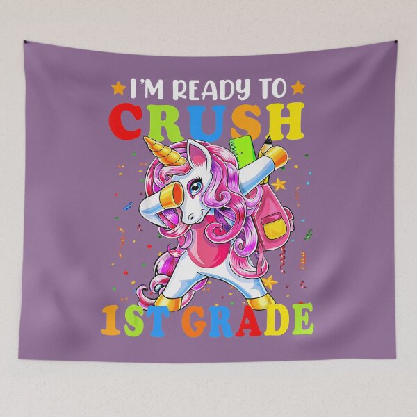 Item preview, Crush 1st Grade Dabbing Unicorn Back to School 	 	 	 	 designed and sold by yikpocytr81.
